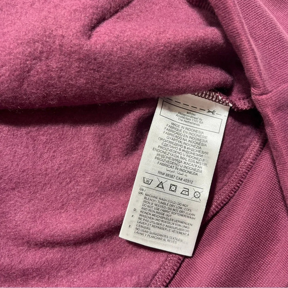 ADIDAS Womens Metallic Logo Hoodie Victory Crimson Color Size Small NWT - Picture 6 of 11